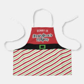 Oma's Helper Red and Green Christmas Schürze (Vorderseite)