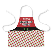 Oma's Helper Red and Green Christmas