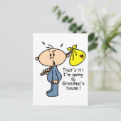 Oma's House Baby (BLUE) Postkarte (Stehend Vorderseite)