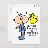 Oma's House Baby (BLUE) Postkarte (Vorne/Hinten)