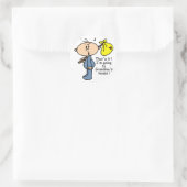 Oma's House Baby (BLUE) Runder Aufkleber (Tasche)