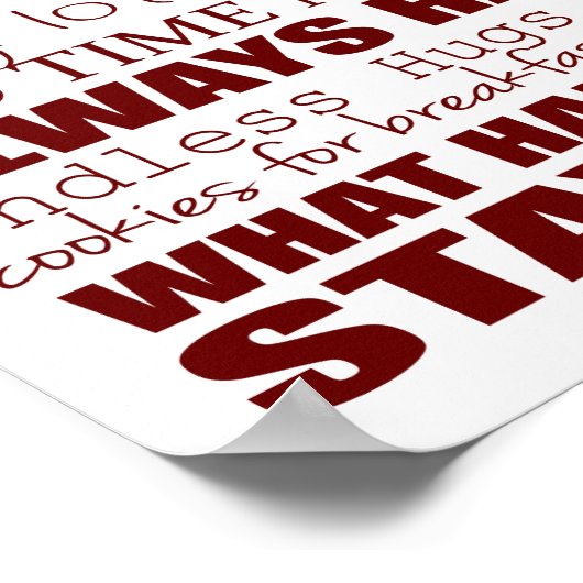 Oma's House Rules Poster 11x14 (Ecke)