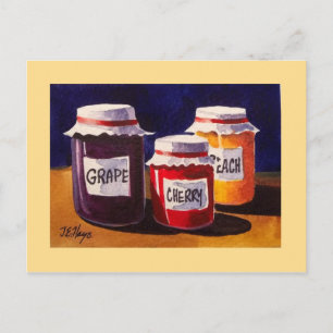 Oma's Jelly Jars Post Card Postkarte