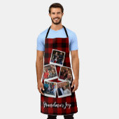 Oma's Joy 5 Foto Collage Buffalo Kariert Schürze (Getragen)