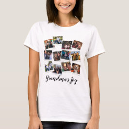 Oma's Joy Foto Frame Collage Modern Trendy T- T-Shirt
