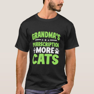 Omas Katzenrezept Mehr Katzen Oma T-Shirt
