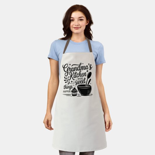 Oma's Kitchen Cooking Baking Schürze (Getragen)