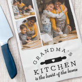 Oma's Kitchen Foto Collage Geschenk Geschirrtuch