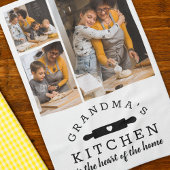 Oma's Kitchen Foto Collage Geschenk Geschirrtuch
