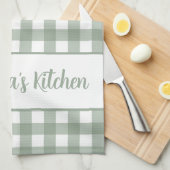 Oma's Kitchen Gingham Kariert Geschirrtuch (Viertel Falte)