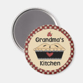 Oma's Kitchen Kühlschrankmagnet (Vorderseite/Rückseite)