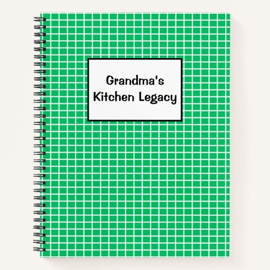 Oma's Kitchen Legacy RECIPES Notizblock (Vorderseite)