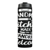 Oma's Kitchen: Liebe und Großkinder Thermosbecher (Vorderseite)