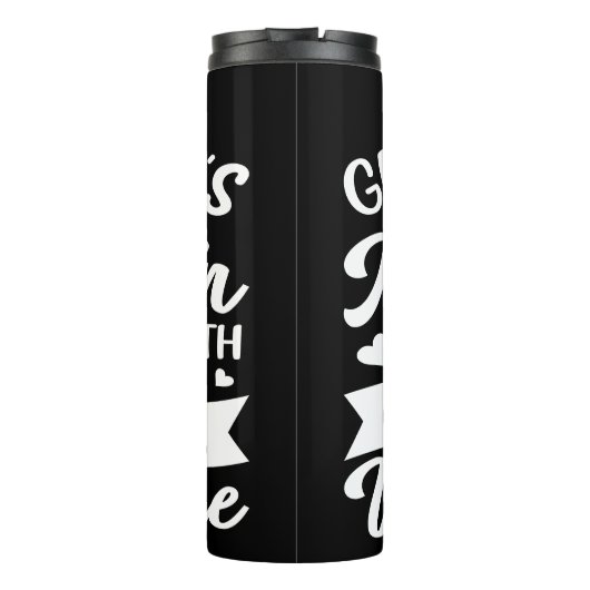 Oma's Kitchen: Liebe und Großkinder Thermosbecher (Rückseite)