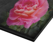 Oma's Kitchen Pink Rose Personalisiert Schneidebrett (Ecke)
