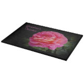 Oma's Kitchen Pink Rose Personalisiert Schneidebrett (Ecke)