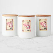 Oma's Kitchen Raspberry Delight Vintag Lebensmitteletikett (Flaschen)