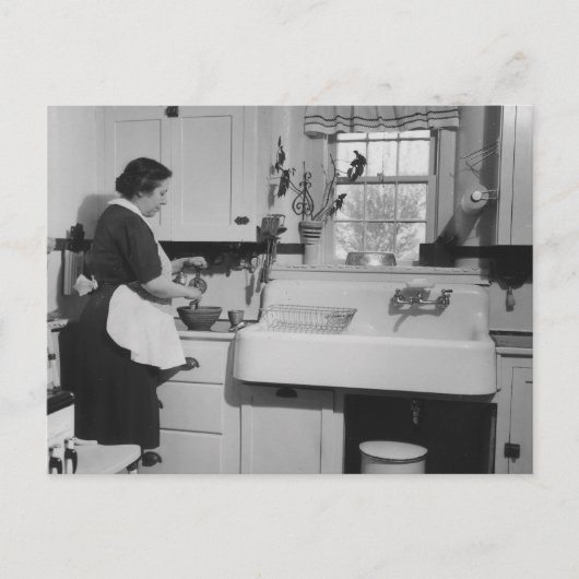 Oma's Kitchen - Vintag Postkarte (Vorderseite)