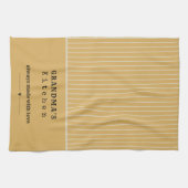 Oma's Kitchen Vintag Stripe anpassbar Geschirrtuch (Horizontal)