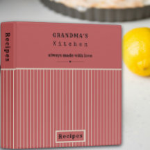 Oma's Kitchen Vintag Stripe Custom Rezept