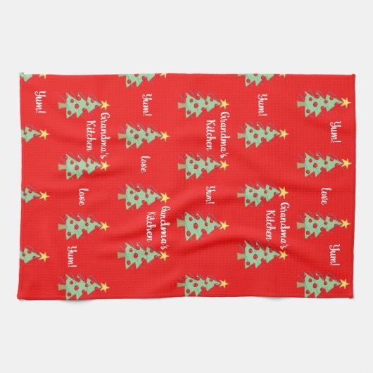 Oma's Kitchen Weihnachtsbaum Küchentuch (Horizontal)