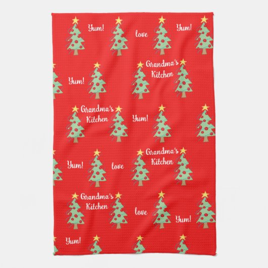 Oma's Kitchen Weihnachtsbaum Küchentuch (Vertikal)
