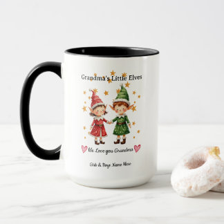 Omas kleine Elfen personalisiertes Geschenk für En Tasse
