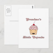 Oma's kleiner Cupcake Postkarte (Vorne/Hinten)