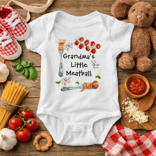 Omas kleiner Fleischbällchen Lustiges Babyshower-G Baby Strampler