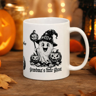Omas kleiner Geist personalisiertes Halloween Kaffeetasse