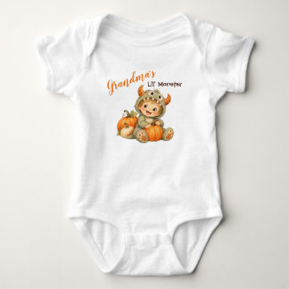 Omas kleiner Halloween-Monster-Schatz Baby Strampler
