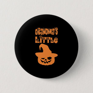 Omas kleiner Kürbis Halloween Button