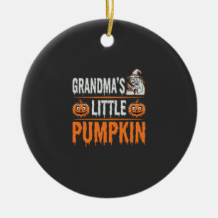 Omas Kleiner Kürbis Halloween Hexen Design Keramik Ornament