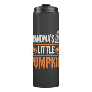 Omas Kleiner Kürbis Halloween Hexen Design Thermosbecher
