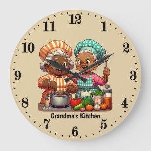 Omas Küche anpassbar Große Wanduhr