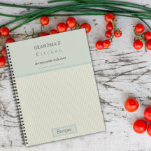 Omas Küche Creme & Hellblau gestreifte Rezepte