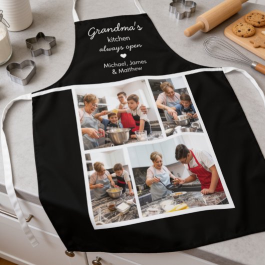 Omas Küche Immer Offen Schwarz 4 Foto Schürze