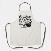 Omas Küche Kochen Backen Schürze (Vorderseite)