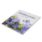 Omas Küche Personalisierte Wildblumen-Keramik  Fliese (Seite)