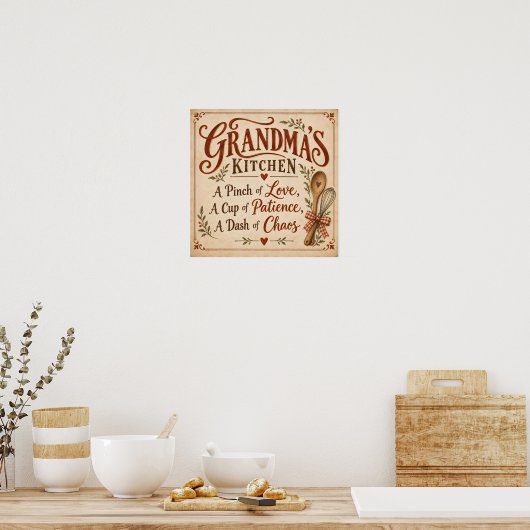 Omas Küche Poster (Küche)