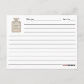 Omas Küchen Rezeptkarte Postkarte (Rückseite)