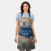 Omas Küchenzauber Vintage Patchwork Schürze (Getragen)