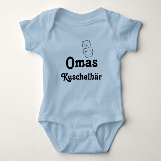 Omas Kuschelbär Baby Strampler (Vorderseite)