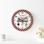Oma's Landküche fügen Text Große Uhr hinzu (Zuhause)