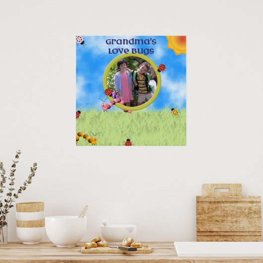 Oma's Liebe Bugs Poster (Küche)