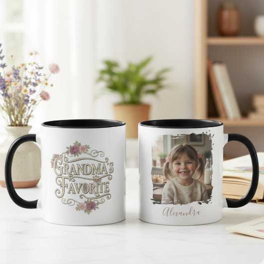 Omas Lieblings-Enkelkind-Foto-Geschenk  Tasse
