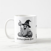 Omas Lieblings-Geist Halloween-Kindername Kaffeetasse (Links)