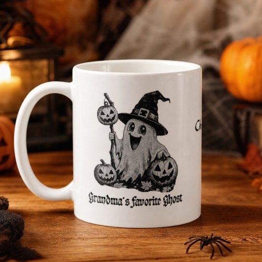 Omas Lieblings-Geist Halloween-Kindername Kaffeetasse