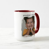 Omas Lieblings-Personalisierte-Foto-Tasse Tasse (VorderseiteRechts)