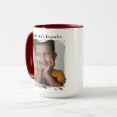 Omas Lieblings-Personalisierte-Foto-Tasse Tasse (Vorderseite Links)